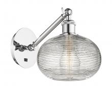 Innovations Lighting 317-1W-PC-G555-8CL - Ithaca - 1 Light - 8 inch - Polished Chrome - Sconce