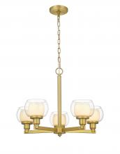 Innovations Lighting 330-5CR-SG-CLW-LED - Cairo - 5 Light - 20 inch - Satin Gold - Chain Hung - Chandelier
