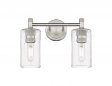 Innovations Lighting 434-2W-SN-G434-7SDY - Crown Point - 2 Light - 14 inch - Satin Nickel - Bath Vanity Light