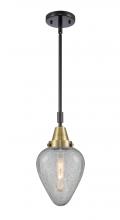 Innovations Lighting 447-1S-BAB-G165 - Geneseo - 1 Light - 7 inch - Black Antique Brass - Mini Pendant