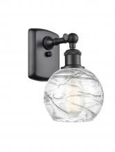 Innovations Lighting 516-1W-BK-G1213-6 - Athens Deco Swirl - 1 Light - 6 inch - Matte Black - Sconce