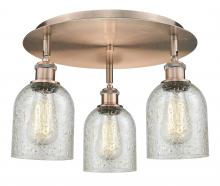 Innovations Lighting 516-3C-AC-G259 - Caledonia - 3 Light - 17 inch - Antique Copper - Flush Mount