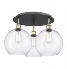 Innovations Lighting 516-3C-BAB-G122-10 - Athens - 3 Light - 22 inch - Black Antique Brass - Flush Mount