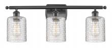 Innovations Lighting 516-3W-OB-G112C-5CL - Cobbleskill - 3 Light - 25 inch - Oil Rubbed Bronze - Bath Vanity Light