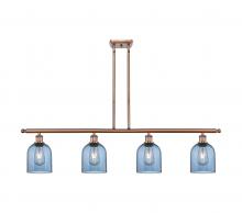 Innovations Lighting 516-4I-AC-G558-6BL - Bella - 4 Light - 48 inch - Antique Copper - Cord hung - Island Light