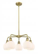Innovations Lighting 516-5CR-BB-G121-6 - Athens - 5 Light - 24 inch - Brushed Brass - Chandelier