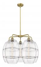 Innovations Lighting 516-5CR-BB-G557-10CL - Vaz - 5 Light - 28 inch - Brushed Brass - Chandelier