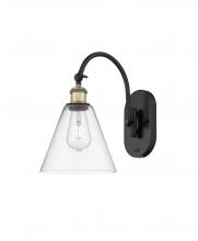 Innovations Lighting 518-1W-BAB-GBC-82 - Berkshire - 1 Light - 8 inch - Black Antique Brass - Sconce