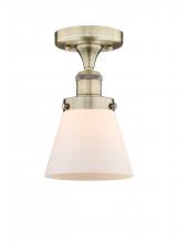 Innovations Lighting 616-1F-AB-G61 - Cone - 1 Light - 6 inch - Antique Brass - Semi-Flush Mount