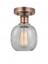 Innovations Lighting 616-1F-AC-G105 - Belfast - 1 Light - 6 inch - Antique Copper - Semi-Flush Mount