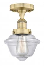 Innovations Lighting 616-1F-BB-G532 - Oxford - 1 Light - 7 inch - Brushed Brass - Semi-Flush Mount
