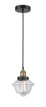 Innovations Lighting 616-1PH-BAB-G532 - Oxford - 1 Light - 7 inch - Black Antique Brass - Cord hung - Mini Pendant