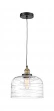 Innovations Lighting 616-1PH-BAB-G713-L - Bell - 1 Light - 12 inch - Black Antique Brass - Cord hung - Mini Pendant