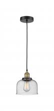 Innovations Lighting 616-1PH-BAB-G74 - Bell - 1 Light - 8 inch - Black Antique Brass - Cord hung - Mini Pendant