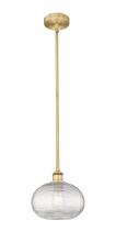 Innovations Lighting 616-1S-BB-G555-10CL - Ithaca - 1 Light - 10 inch - Brushed Brass - Cord hung - Mini Pendant