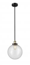 Innovations Lighting 616-1SH-BAB-G204-12 - Beacon - 1 Light - 12 inch - Black Antique Brass - Cord hung - Mini Pendant