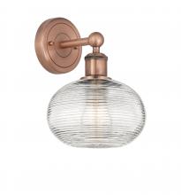 Innovations Lighting 616-1W-AC-G555-8CL - Ithaca - 1 Light - 8 inch - Antique Copper - Sconce