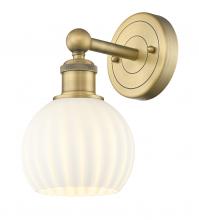 Innovations Lighting 616-1W-BB-G1217-6WV - White Venetian - 1 Light - 6 inch - Brushed Brass - Sconce