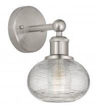Innovations Lighting 616-1W-SN-G555-6CL - Ithaca - 1 Light - 6 inch - Brushed Satin Nickel - Sconce