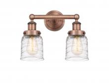 Innovations Lighting 616-2W-AC-G513 - Bell - 2 Light - 14 inch - Antique Copper - Bath Vanity Light