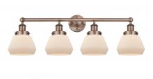 Innovations Lighting 616-4W-AC-G171 - Fulton - 4 Light - 34 inch - Antique Copper - Bath Vanity Light