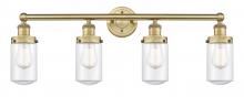 Innovations Lighting 616-4W-BB-G312 - Dover - 4 Light - 32 inch - Brushed Brass - Bath Vanity Light