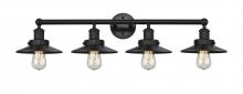 Innovations Lighting 616-4W-BK-M6-BK - Railroad - 4 Light - 35 inch - Matte Black - Bath Vanity Light