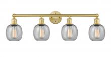 Innovations Lighting 616-4W-SG-G104 - Belfast - 4 Light - 33 inch - Satin Gold - Bath Vanity Light