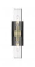 Innovations Lighting 617-2W-BAB-G617-8CL - Boreas - 2 Light - 18 inch - Black Antique Brass - Bath Vanity Light