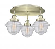 Innovations Lighting 916-3C-AB-G534 - Oxford - 3 Light - 19 inch - Antique Brass - Flush Mount