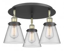 Innovations Lighting 916-3C-BAB-G62 - Cone - 3 Light - 18 inch - Black Antique Brass - Flush Mount