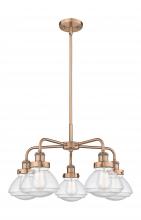 Innovations Lighting 916-5CR-AC-G324 - Olean - 5 Light - 25 inch - Antique Copper - Chandelier