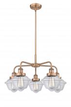 Innovations Lighting 916-5CR-AC-G532 - Oxford - 5 Light - 26 inch - Antique Copper - Chandelier