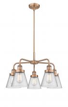 Innovations Lighting 916-5CR-AC-G64 - Cone - 5 Light - 25 inch - Antique Copper - Chandelier