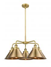 Innovations Lighting 916-5CR-BB-M10-BB - Ballston Urban - 5 Light - 27 inch - Brushed Brass - Chandelier