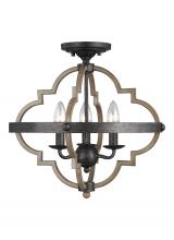 Generation Lighting 7724903-846 - Three Light Semi-Flush Mount