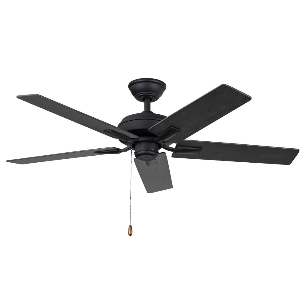 Erikson 52-in Matte Black FAN Ceiling Fan