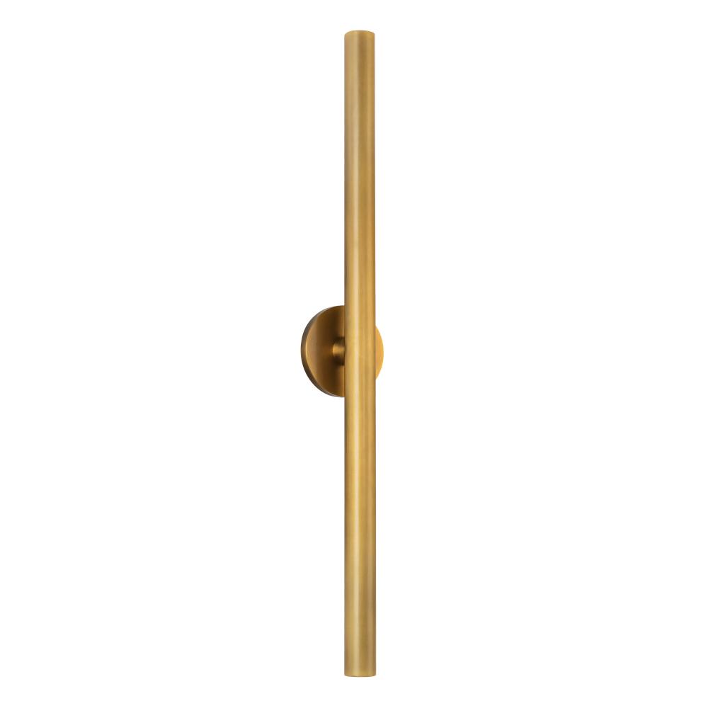 Mason 32-in Vintage Brass LED Wall Sconce