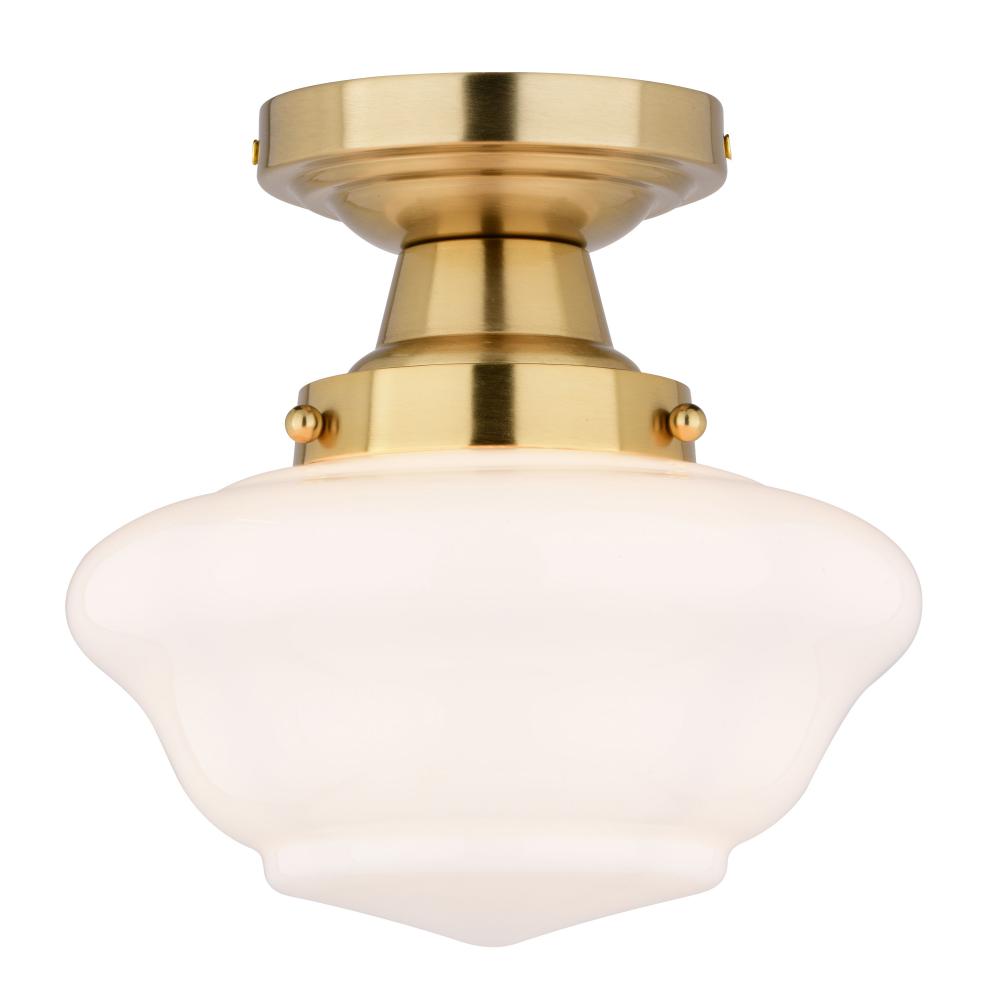 Eastgate 8.75-in. Semi-Flush Ceiling Light Antique Gold