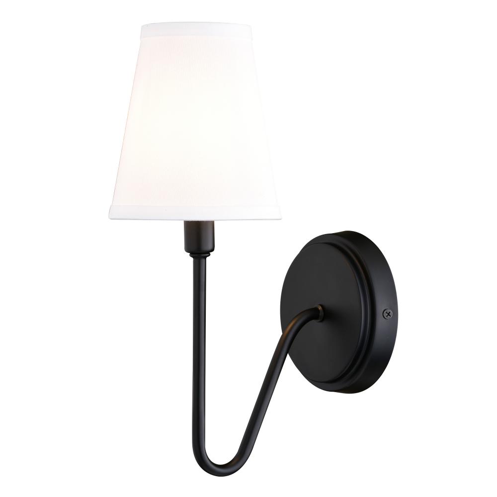 Briar 1 Light Wall Light Matte Black