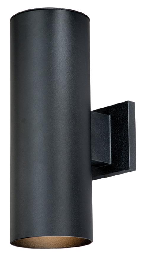 Chiasso 5-in Outdoor Wall Light Textured Black