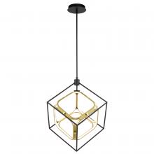 Vaxcel International P0413 - Anson 20-in. LED Pendant Matte Black and Gold