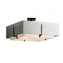 Hubbardton Forge 126513-SKT-10-SF2012-SJ2401 - Exos Square Large Double Shade Semi-Flush