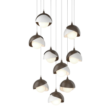 Hubbardton Forge 131105-SKT-LONG-05-02-GG0711 - Brooklyn 9-Light Double Shade Pendant