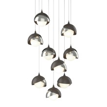 Hubbardton Forge 131105-SKT-LONG-07-85-GG0711 - Brooklyn 9-Light Double Shade Pendant