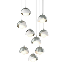 Hubbardton Forge 131105-SKT-LONG-82-02-GG0711 - Brooklyn 9-Light Double Shade Pendant