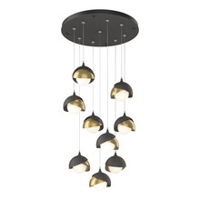 Hubbardton Forge 131105-SKT-STND-20-86-GG0711 - Brooklyn 9-Light Double Shade Pendant