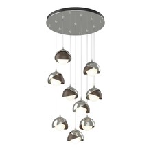 Hubbardton Forge 131105-SKT-STND-85-05-GG0711 - Brooklyn 9-Light Double Shade Pendant