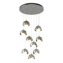 Hubbardton Forge 131105-SKT-STND-85-84-GG0711 - Brooklyn 9-Light Double Shade Pendant