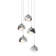 Hubbardton Forge 131125-SKT-LONG-20-82-GG0711 - Brooklyn 5-Light Double Shade Pendant